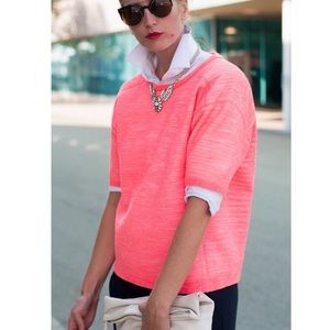 J.Crew bonded merino sweater short sleeved